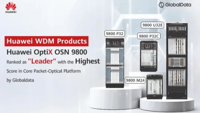 GlobalData назвала Huawei OptiX OSN 9800 лидером в области Core и Metro WDM
